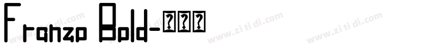 Franzo Bold字体转换